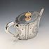 Antique British Silver Plate Drum-Shaped Teapot, circa 1870, W&G Sissons